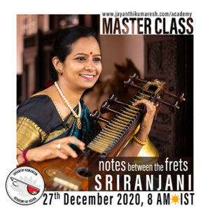 Notes between the frets - Sriranjani