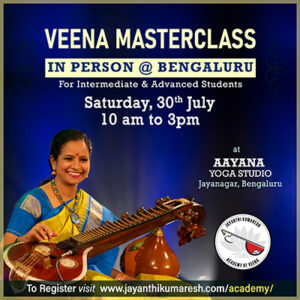 In Person MasterClass @ Bengaluru